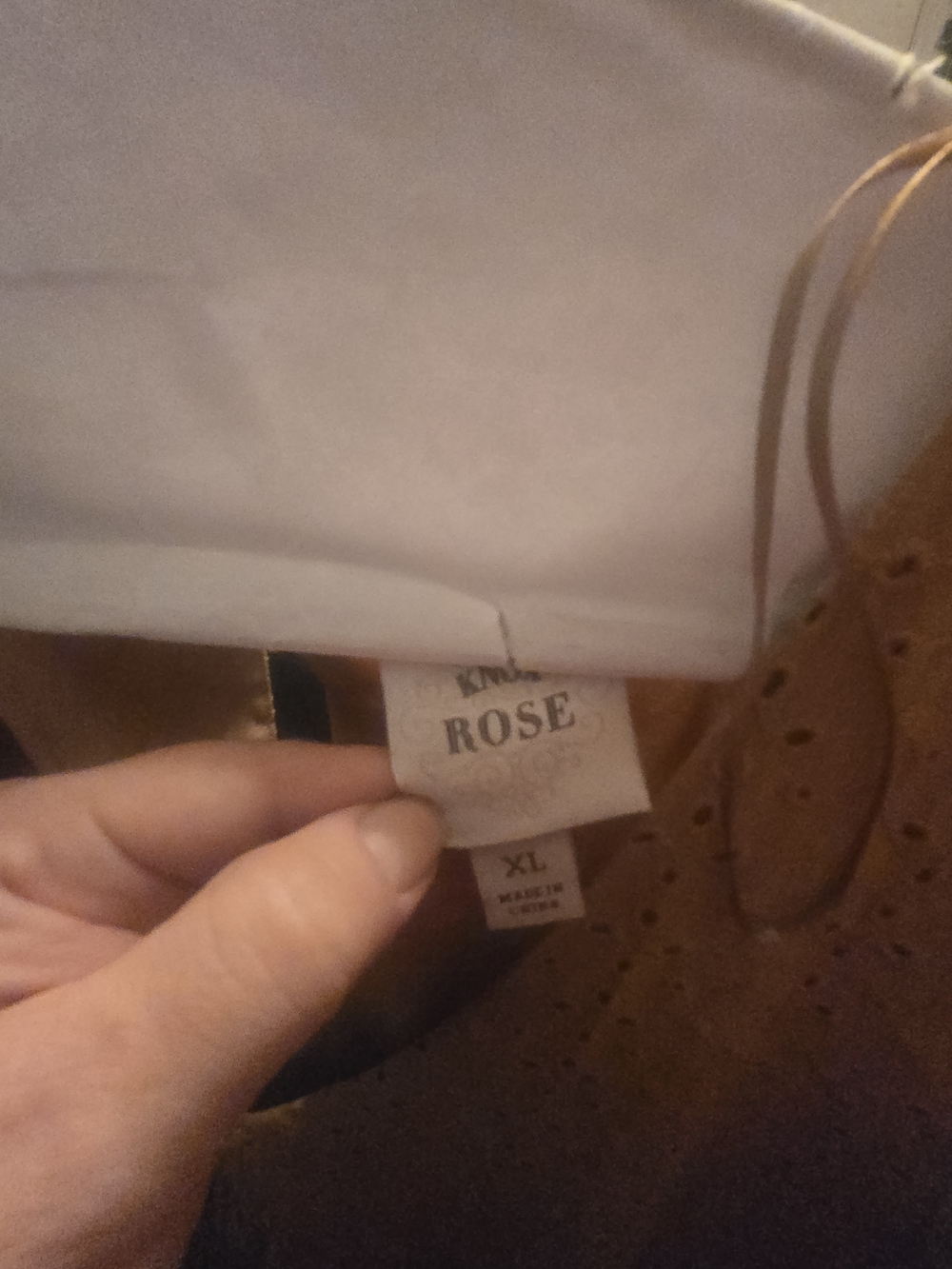 Knox Rose Brown Eyelet V-Neck Sleeveless Dress - Picture 2 of 3